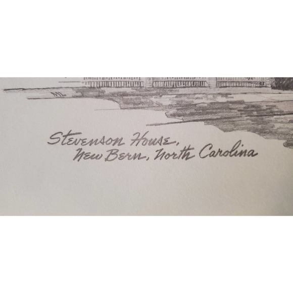 New Bern, NC four prints- Tyron Palace, Jones, Stevenson, & Stanley Houses ML - Picture 5 of 7